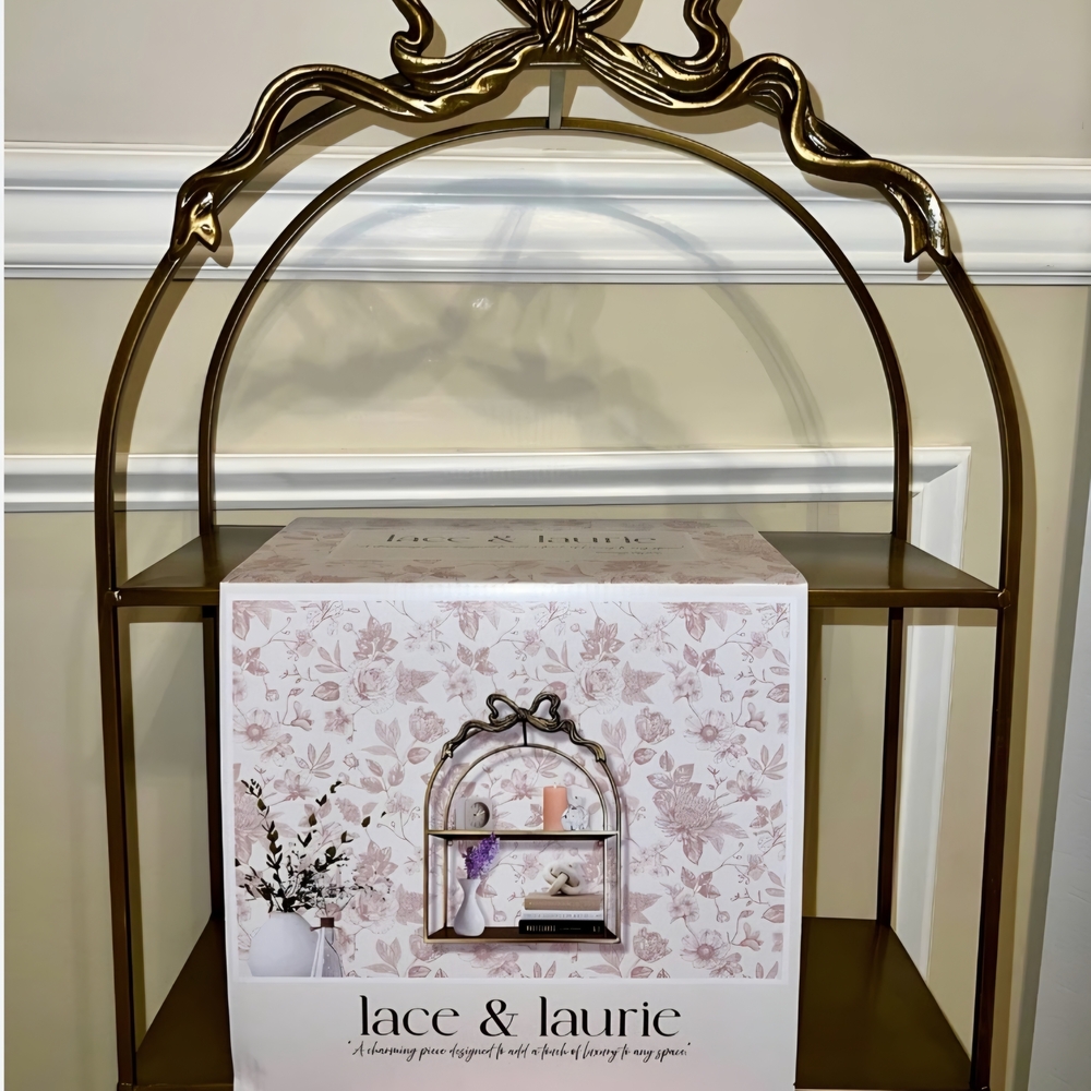 Gold Wall Decor Display Shelf